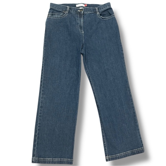 Christopher & Banks Denim - Christopher & Banks Blue Flare Wide Leg Jeans